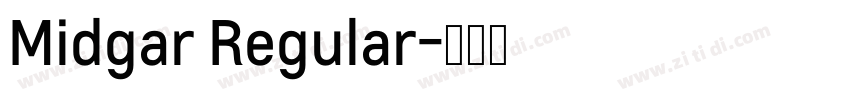 Midgar Regular字体转换